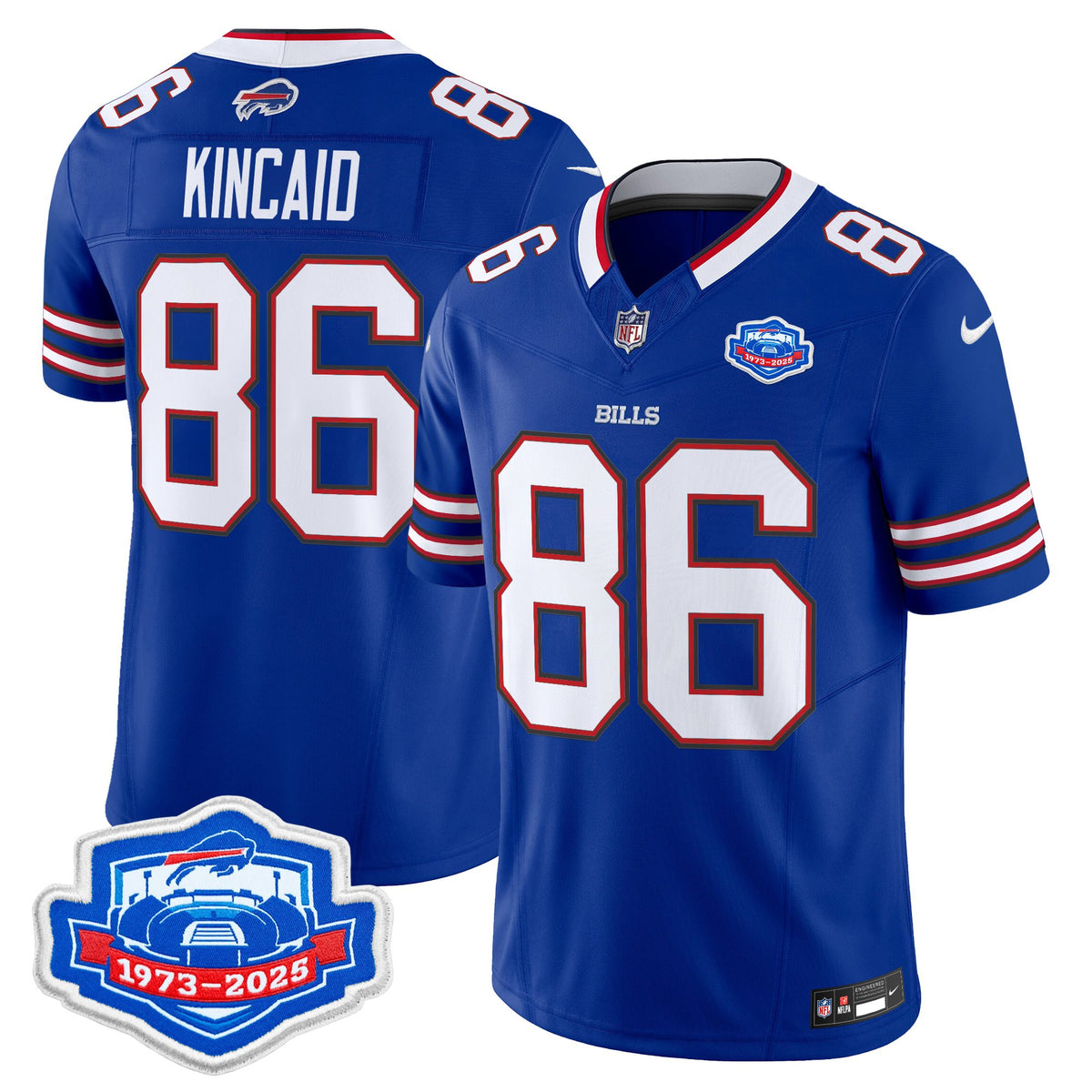 Men's Buffalo Bills 2025 Farewell Season Patch Vapor Limited Jersey - All Stitched