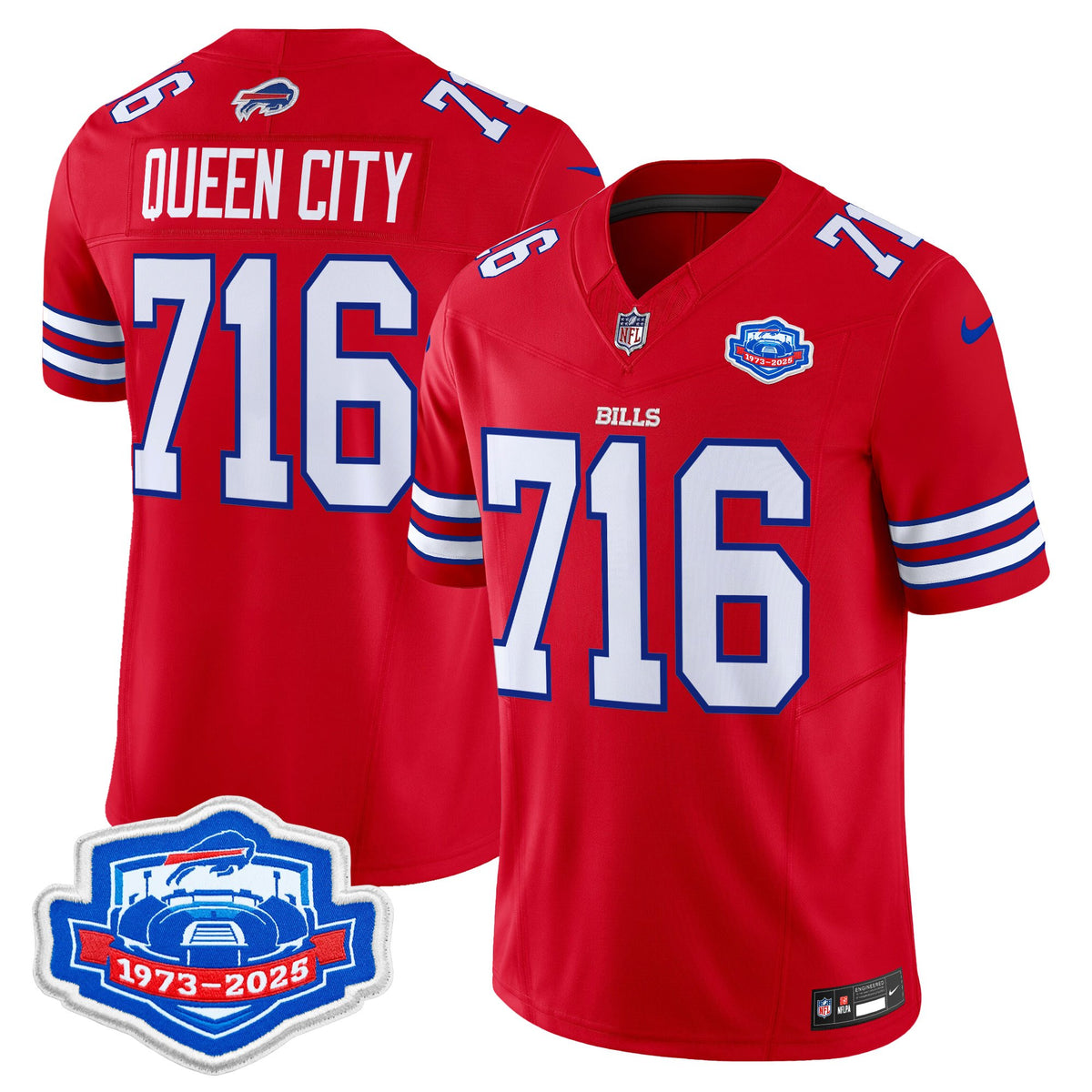 Men's Buffalo Bills 2025 Farewell Season Patch Vapor Limited Jersey - All Stitched