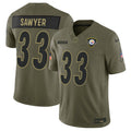 Pittsburgh Steelers 2025 Salute to Service Vapor Limited Jersey - All Stitched