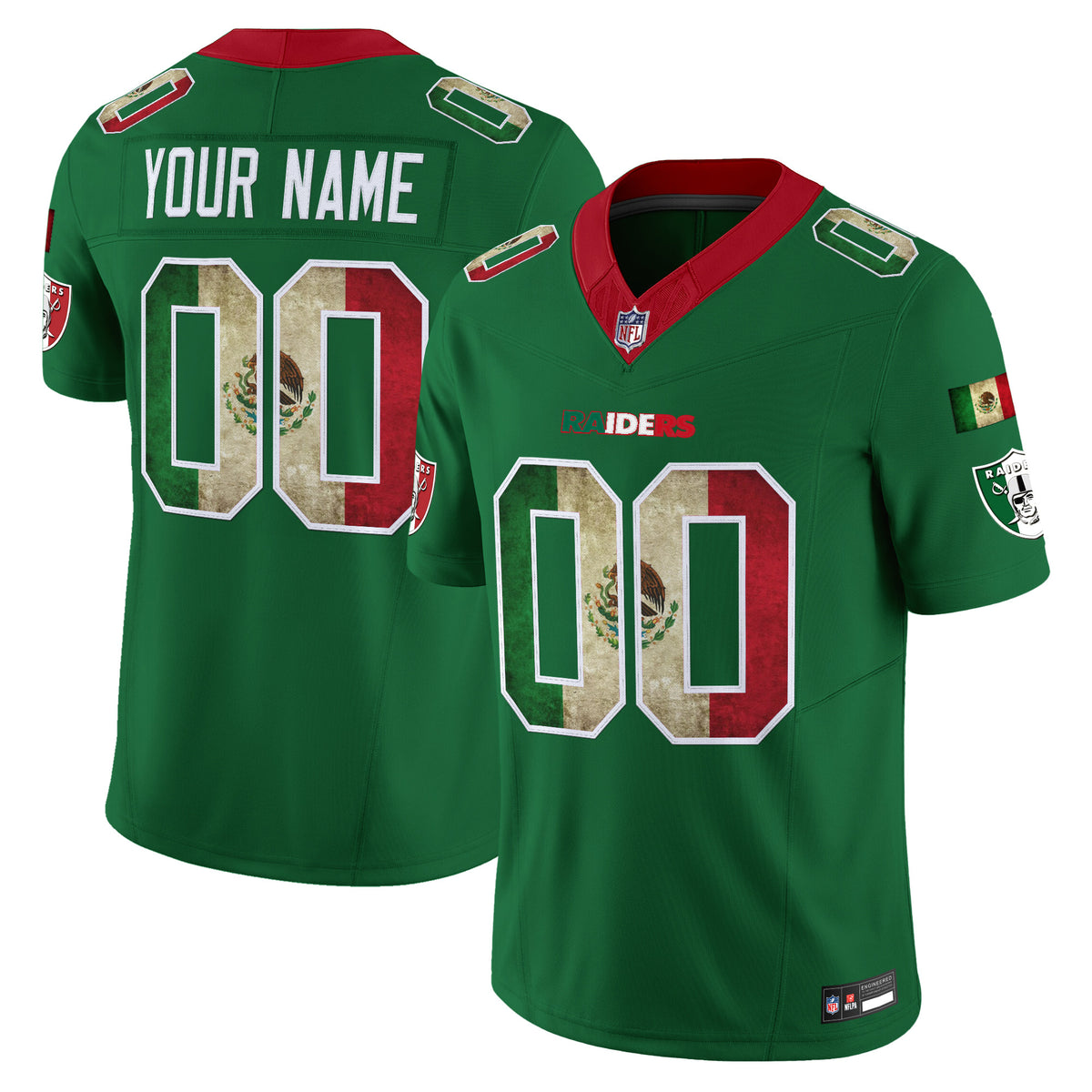 Las Vegas Raiders Mexico Vapor Limited Custom Jersey - All Stitched