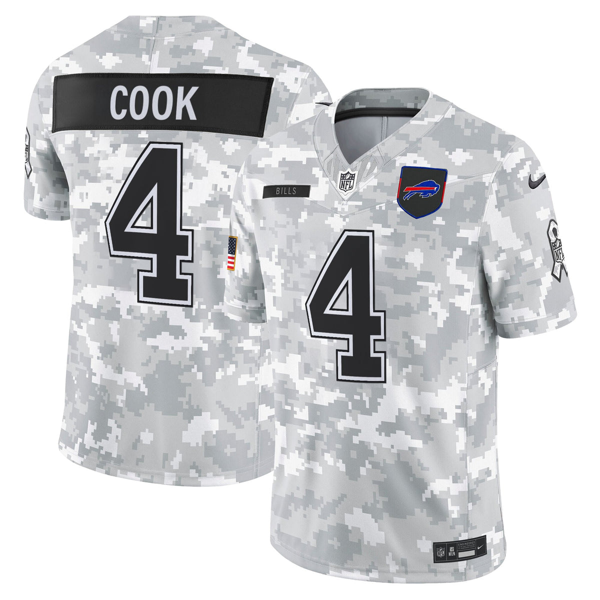 Men's Buffalo Bills 2025 Salute to Service Vapor Limited Jersey - All Stitched