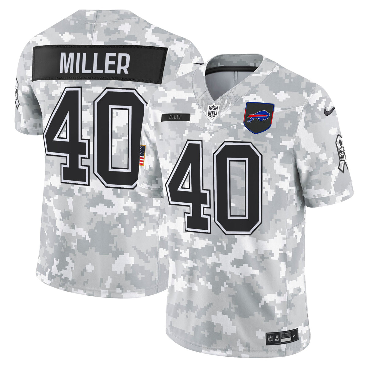 Men's Buffalo Bills 2025 Salute to Service Vapor Limited Jersey - All Stitched