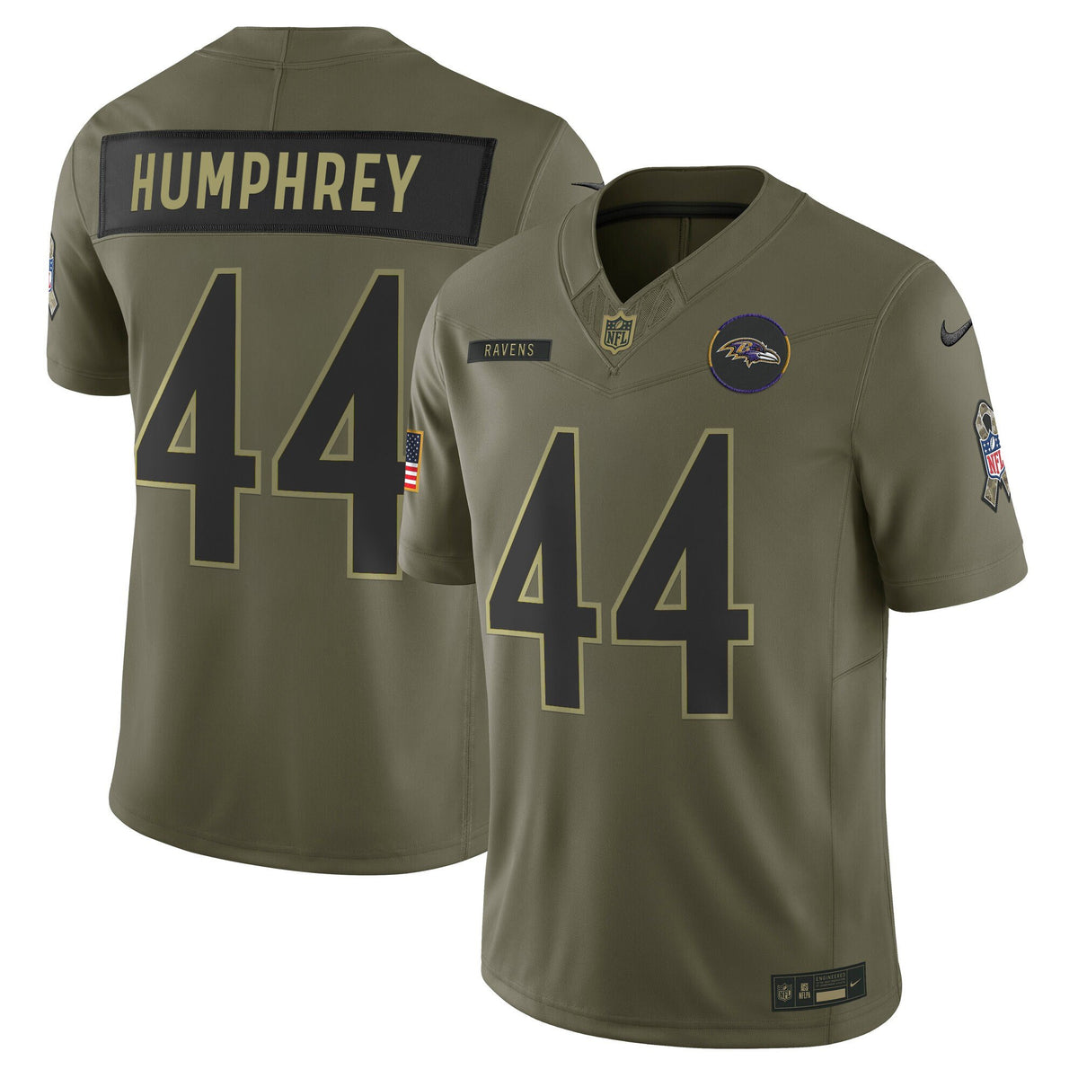Baltimore Ravens 2025 Salute to Service Vapor Limited Jersey - All Stitched