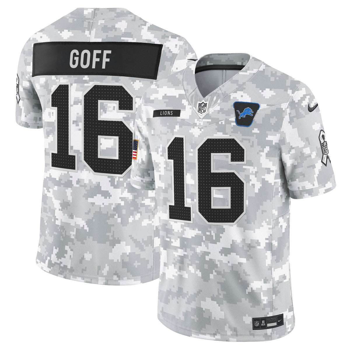 Men's Detroit Lions 2025 Salute to Service Vapor Limited Jersey - All Stitched
