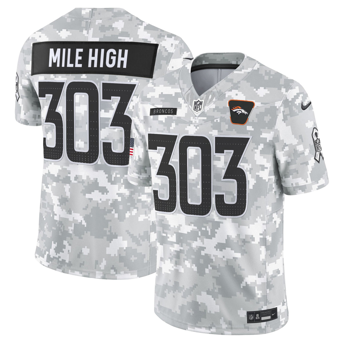 Men's Denver Broncos 2025 Salute to Service Vapor Limited Jersey - All Stitched