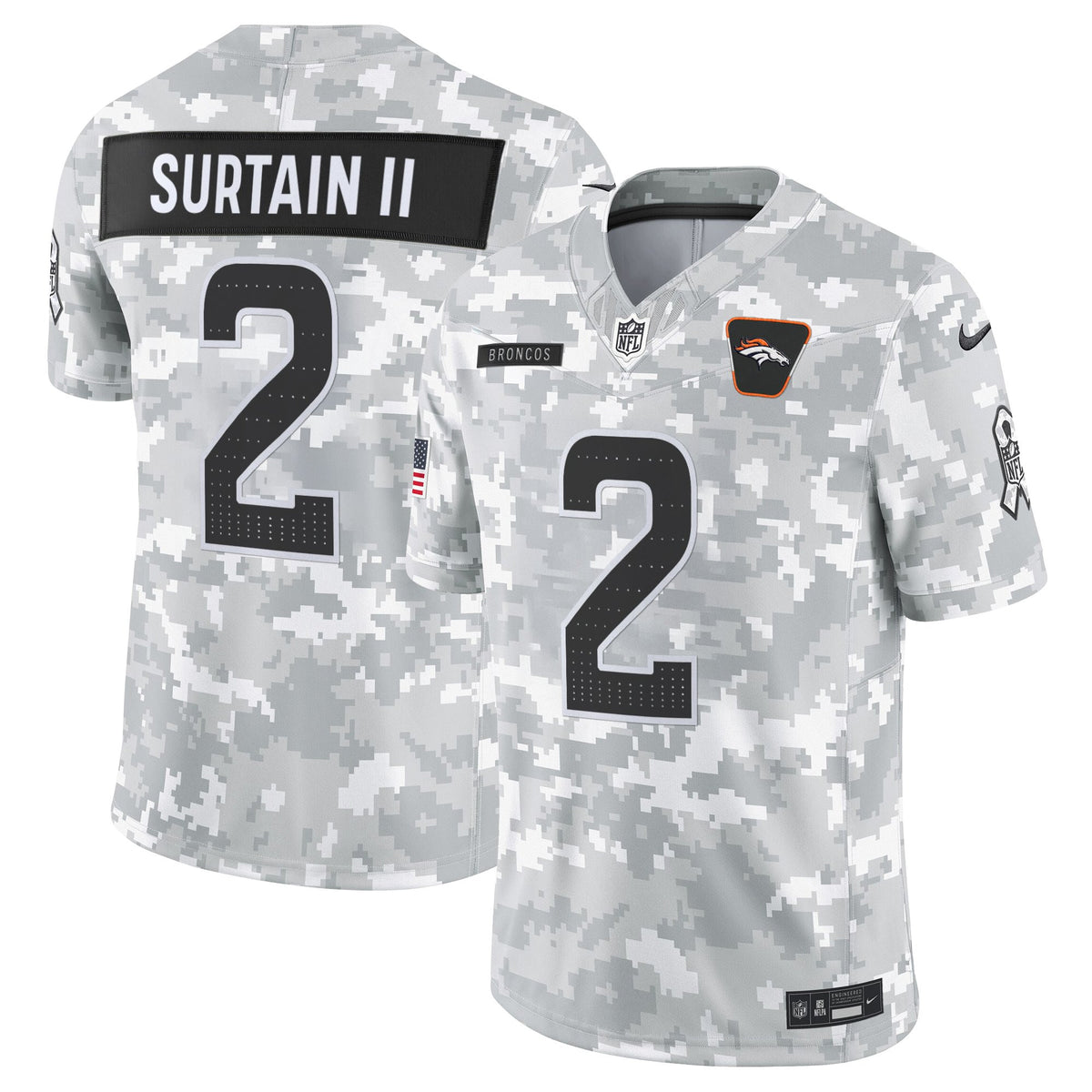 Men's Denver Broncos 2025 Salute to Service Vapor Limited Jersey - All Stitched