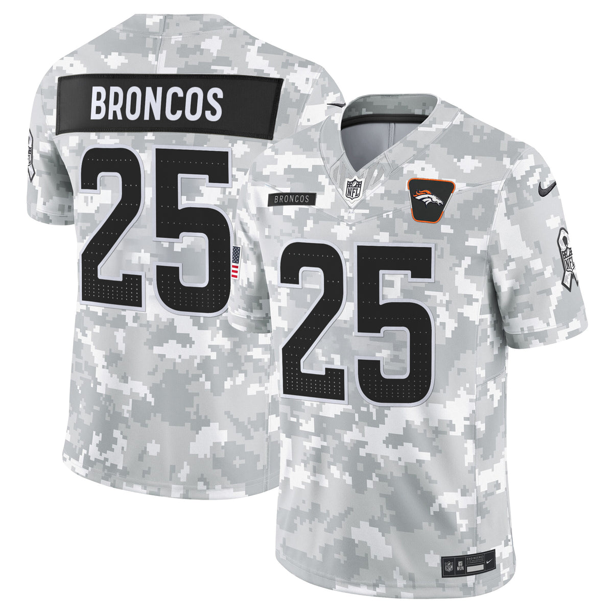 Men's Denver Broncos 2025 Salute to Service Vapor Limited Jersey - All Stitched