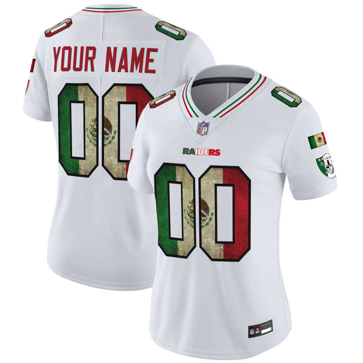 Las Vegas Raiders Mexico Vapor Limited Custom Jersey - All Stitched