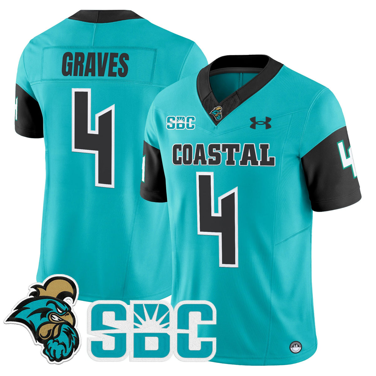 Men's Coastal Carolina Chanticleers 2025 Vapor Limited Jersey - All Stitched