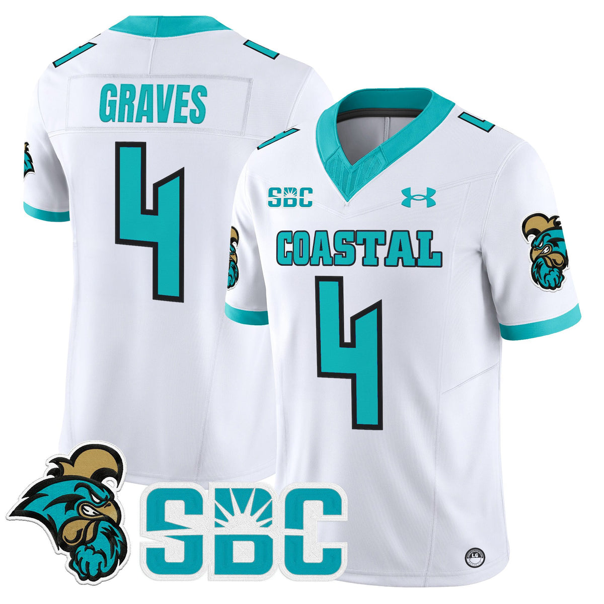Men's Coastal Carolina Chanticleers 2025 Vapor Limited Jersey - All Stitched