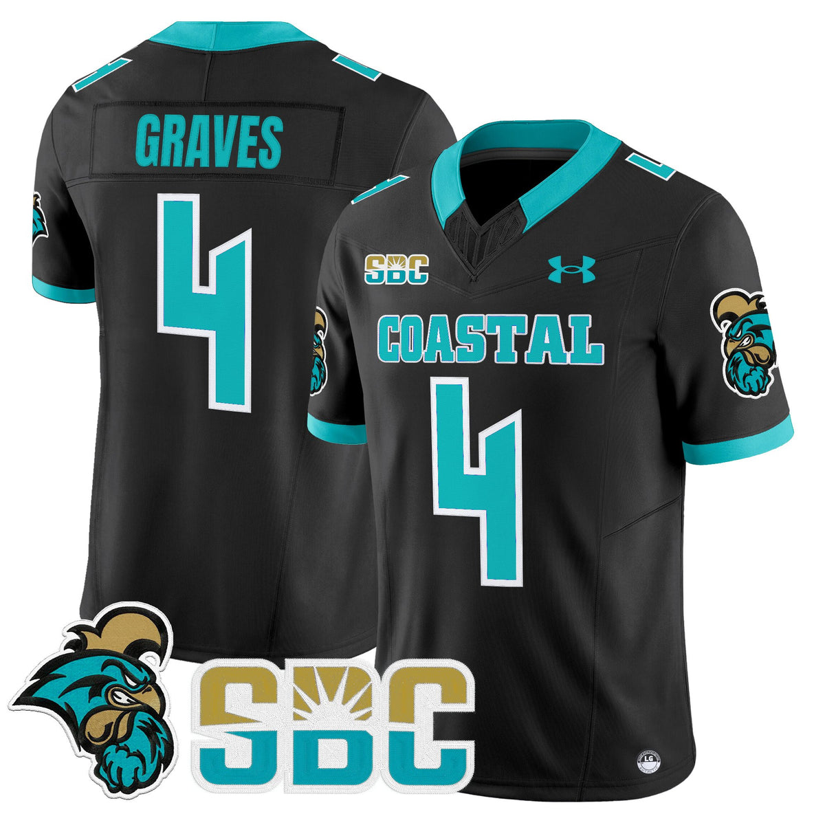 Men's Coastal Carolina Chanticleers 2025 Vapor Limited Jersey - All Stitched