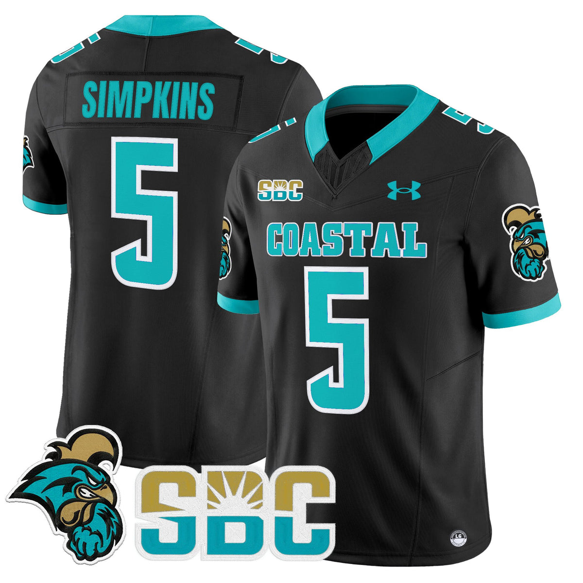 Men's Coastal Carolina Chanticleers 2025 Vapor Limited Jersey - All Stitched