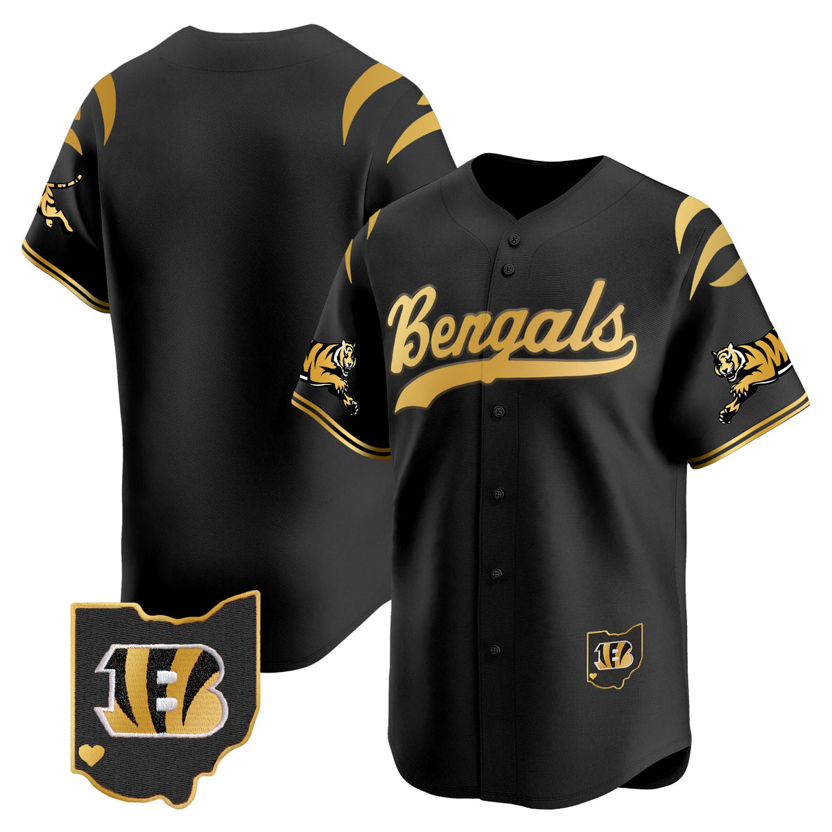 Men's Cincinnati Bengals 2025 Vapor Limited Baseball Jersey V2 - All Stitched