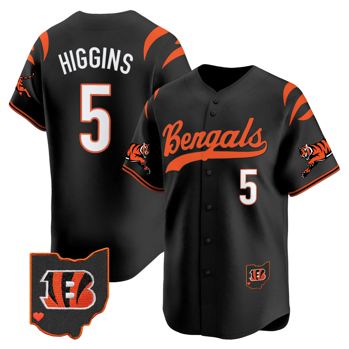 Men's Cincinnati Bengals 2025 Vapor Limited Baseball Jersey V2 - All Stitched