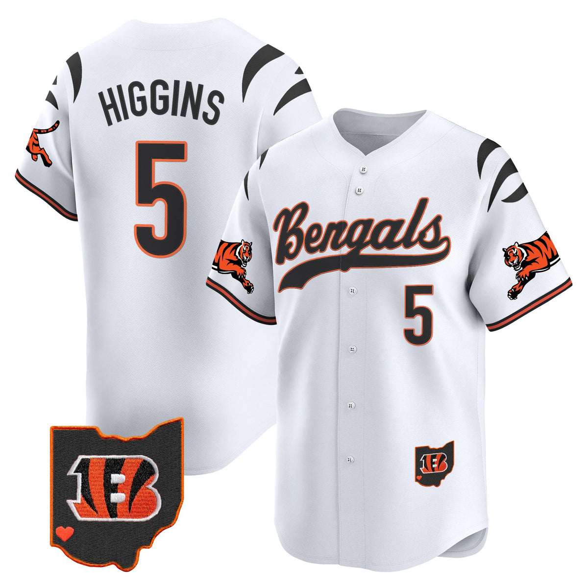 Men's Cincinnati Bengals 2025 Vapor Limited Baseball Jersey V2 - All Stitched
