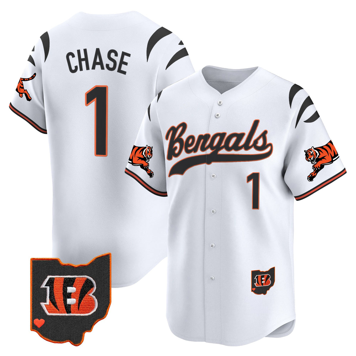 Men's Cincinnati Bengals 2025 Vapor Limited Baseball Jersey V2 - All Stitched