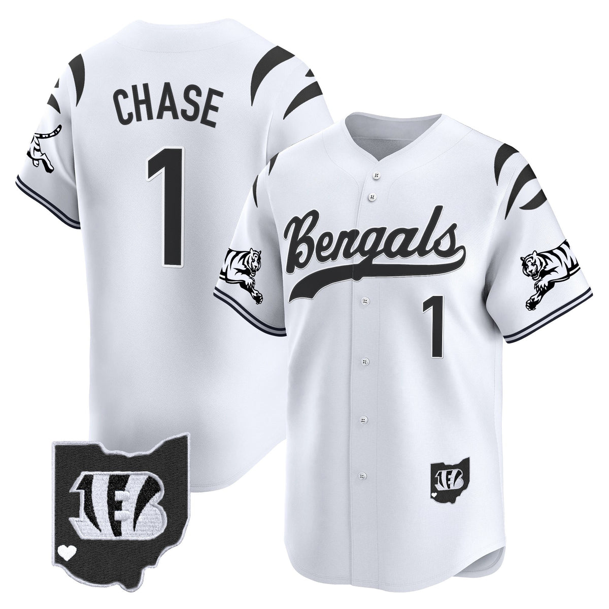 Men's Cincinnati Bengals 2025 Vapor Limited Baseball Jersey V2 - All Stitched