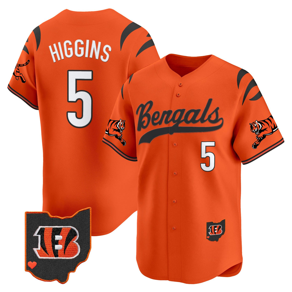Men's Cincinnati Bengals 2025 Vapor Limited Baseball Jersey V2 - All Stitched