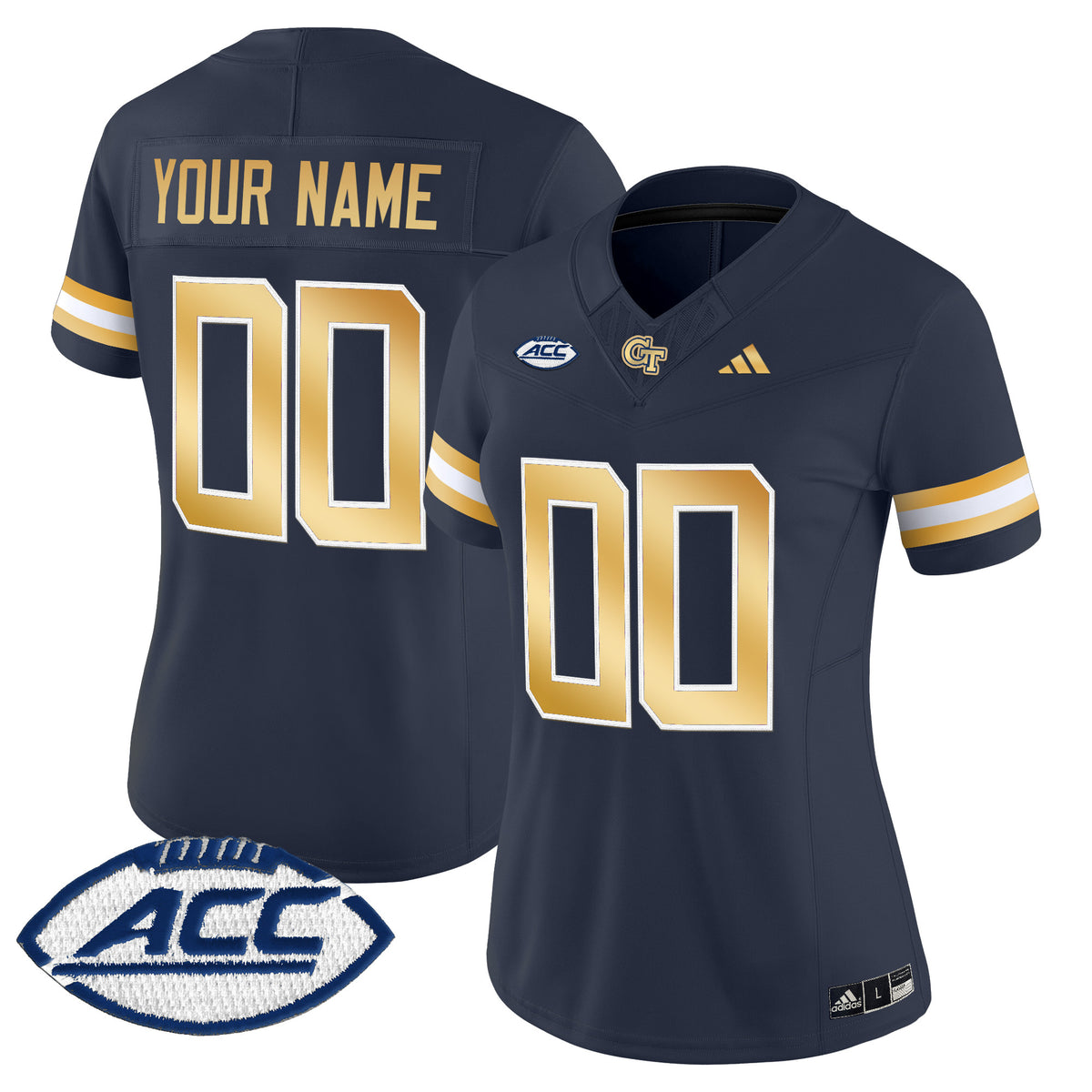 Georgia Tech Yellow Jackets 2025 Vapor Limited Custom Jersey - All stitched