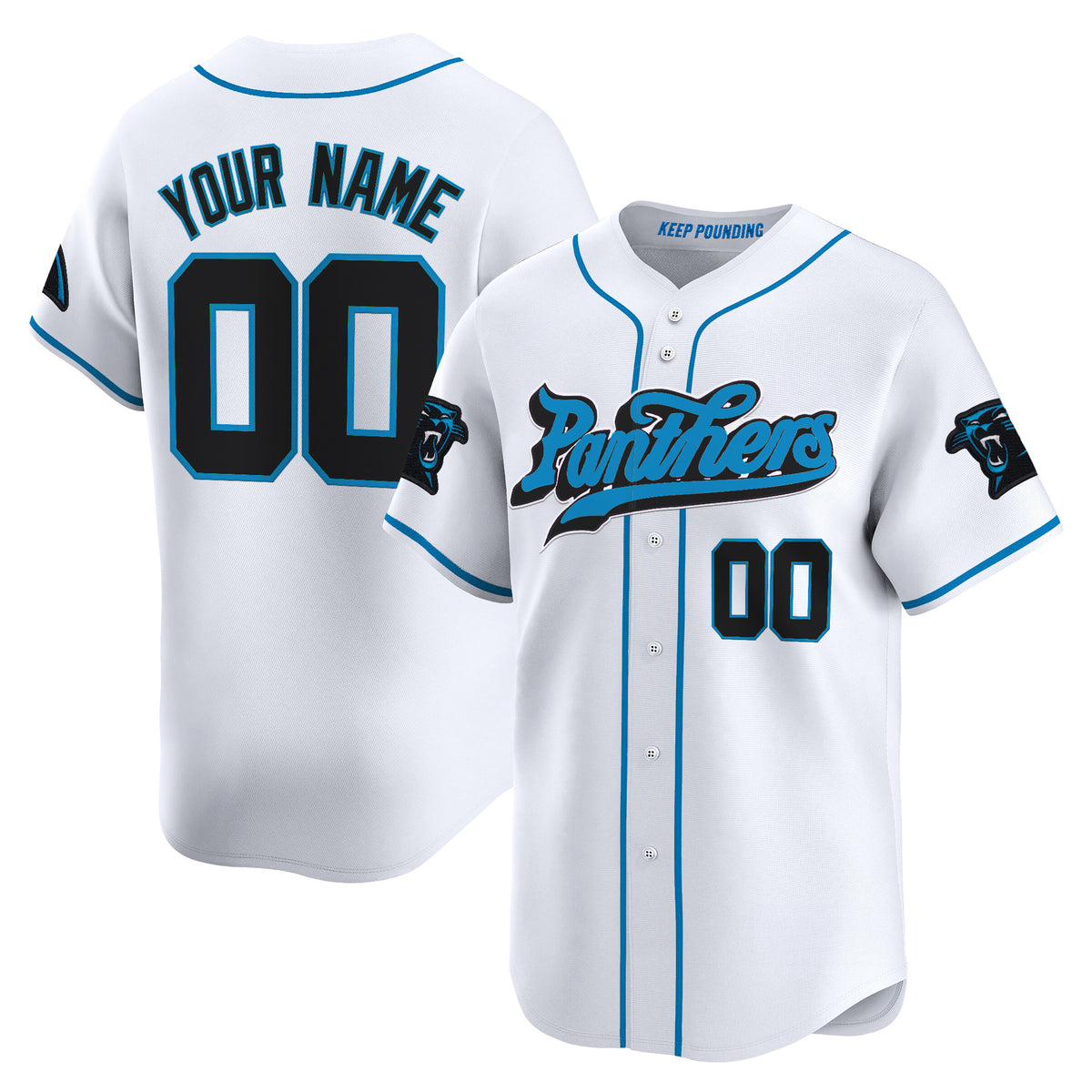 Carolina Panthers 2025 Vapor Limited Baseball Custom Jersey - All Stitched