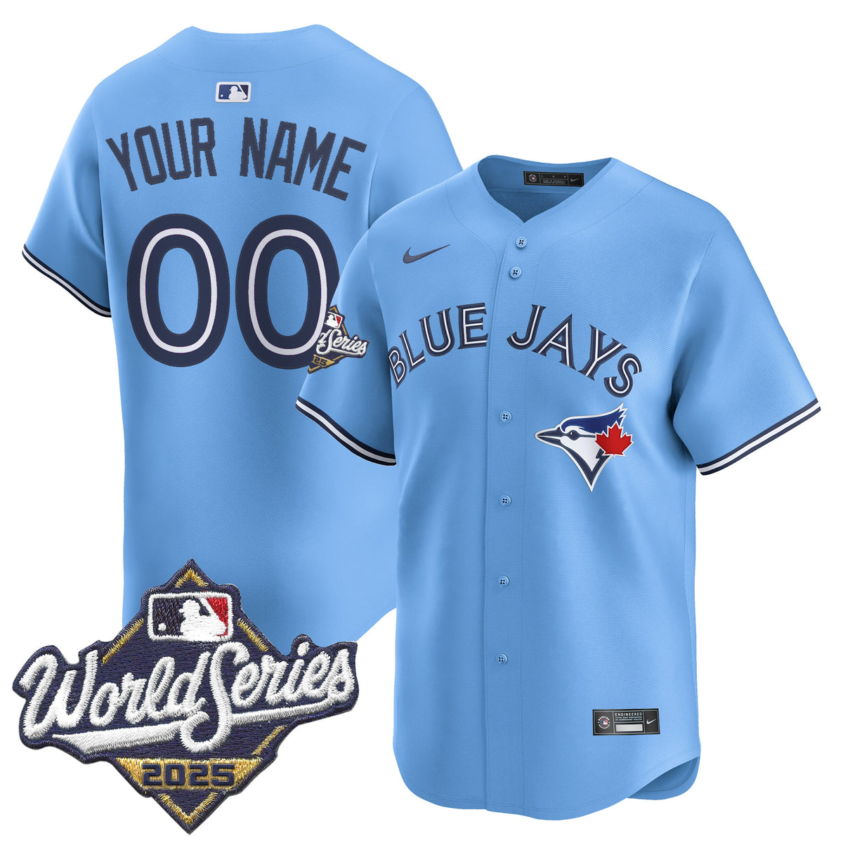 Toronto Blue Jays 2025 World Series Vapor Premier Limited Custom Jersey - All Stitched