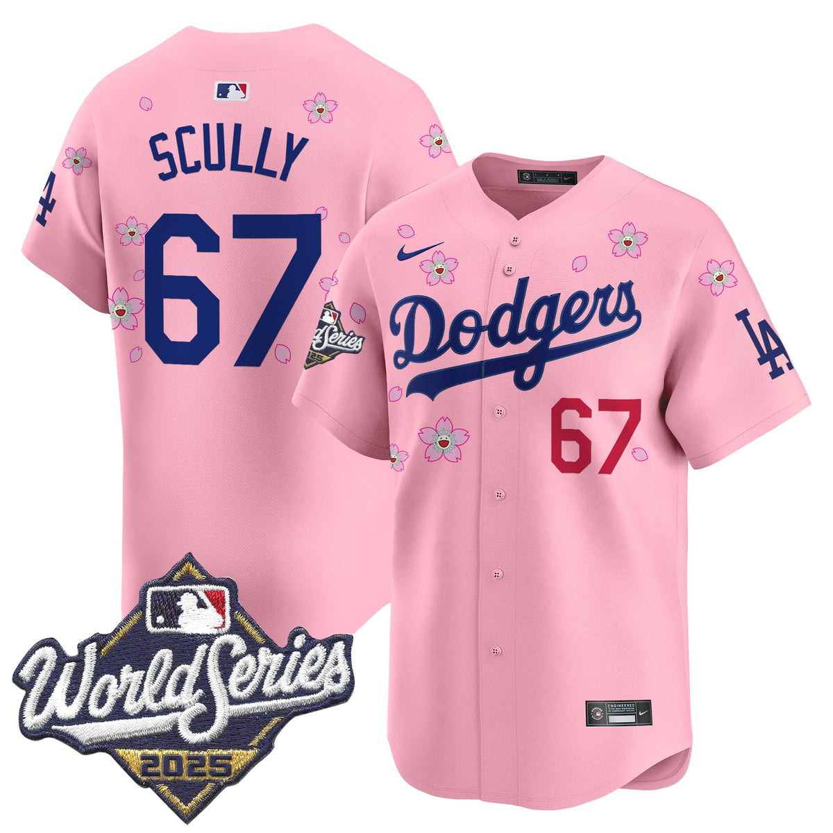 Men's Dodgers 2025 World Series x Tokyo Series Vapor Premier Limited Jersey - Stitched