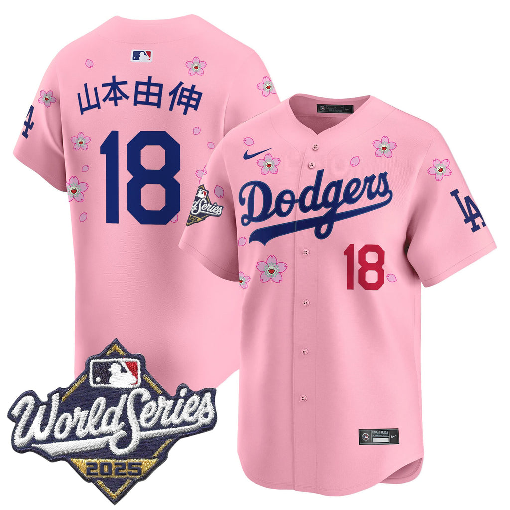 Men's Dodgers 2025 World Series x Tokyo Series Vapor Premier Limited Jersey - Stitched