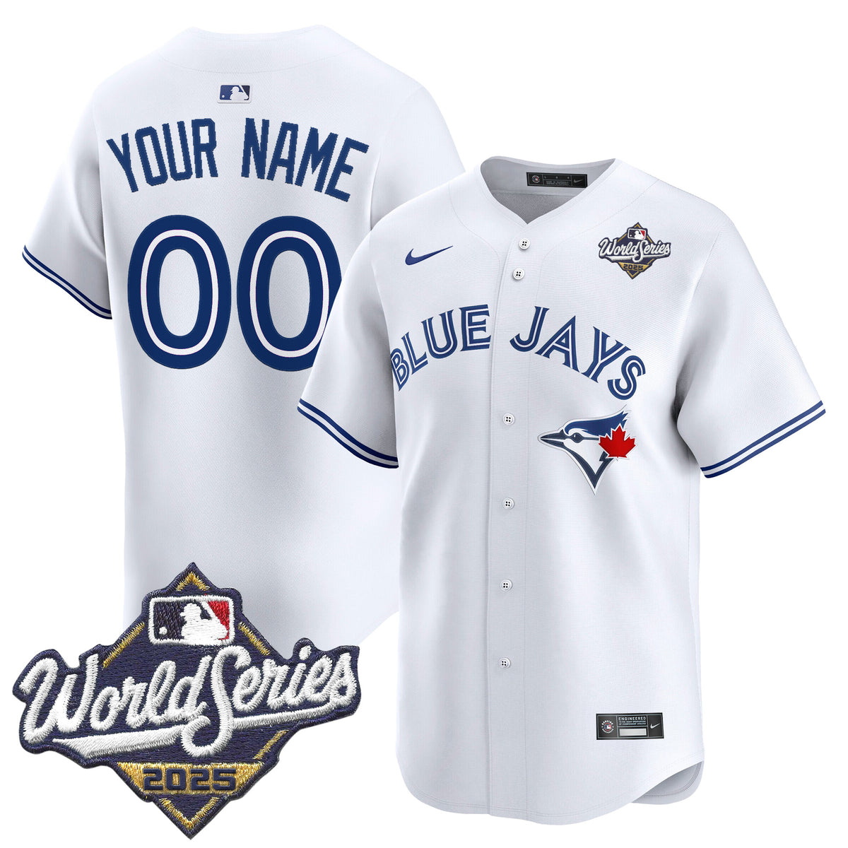 Toronto Blue Jays 2025 World Series Vapor Premier Limited Custom Jersey V2 - All Stitched