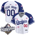 Dodgers 2025 World Series x Tokyo Series Crop Top Baseball Custom Jersey - All Stitched