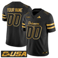 Delaware Blue Hens 2025 Gold Vapor Limited Custom Jersey - All Stitched