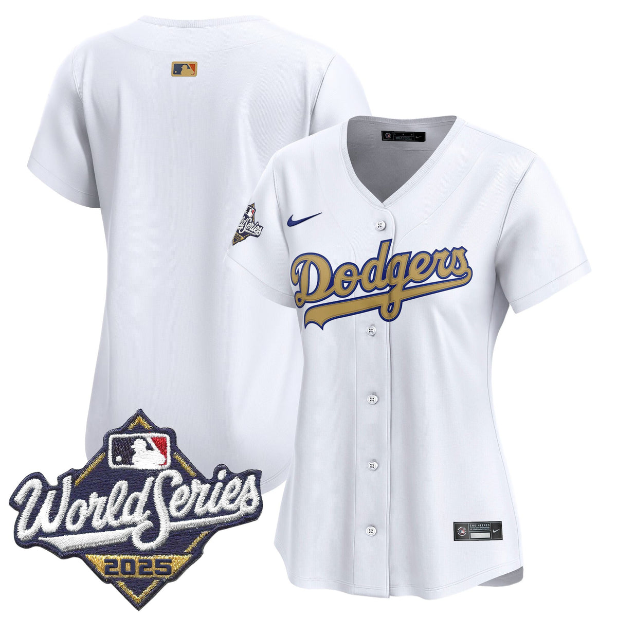 Dodgers 2025 World Series Gold Vapor Premier Limited Jersey - All Stitched