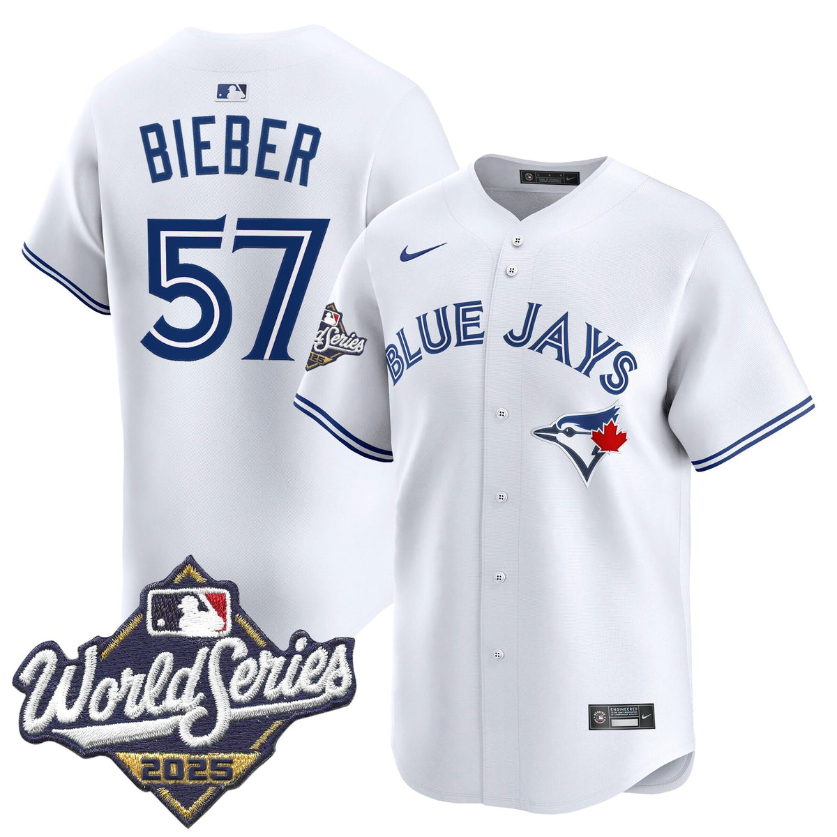 Men's Toronto Blue Jays 2025 World Series Vapor Premier Limited Jersey - All Stitched