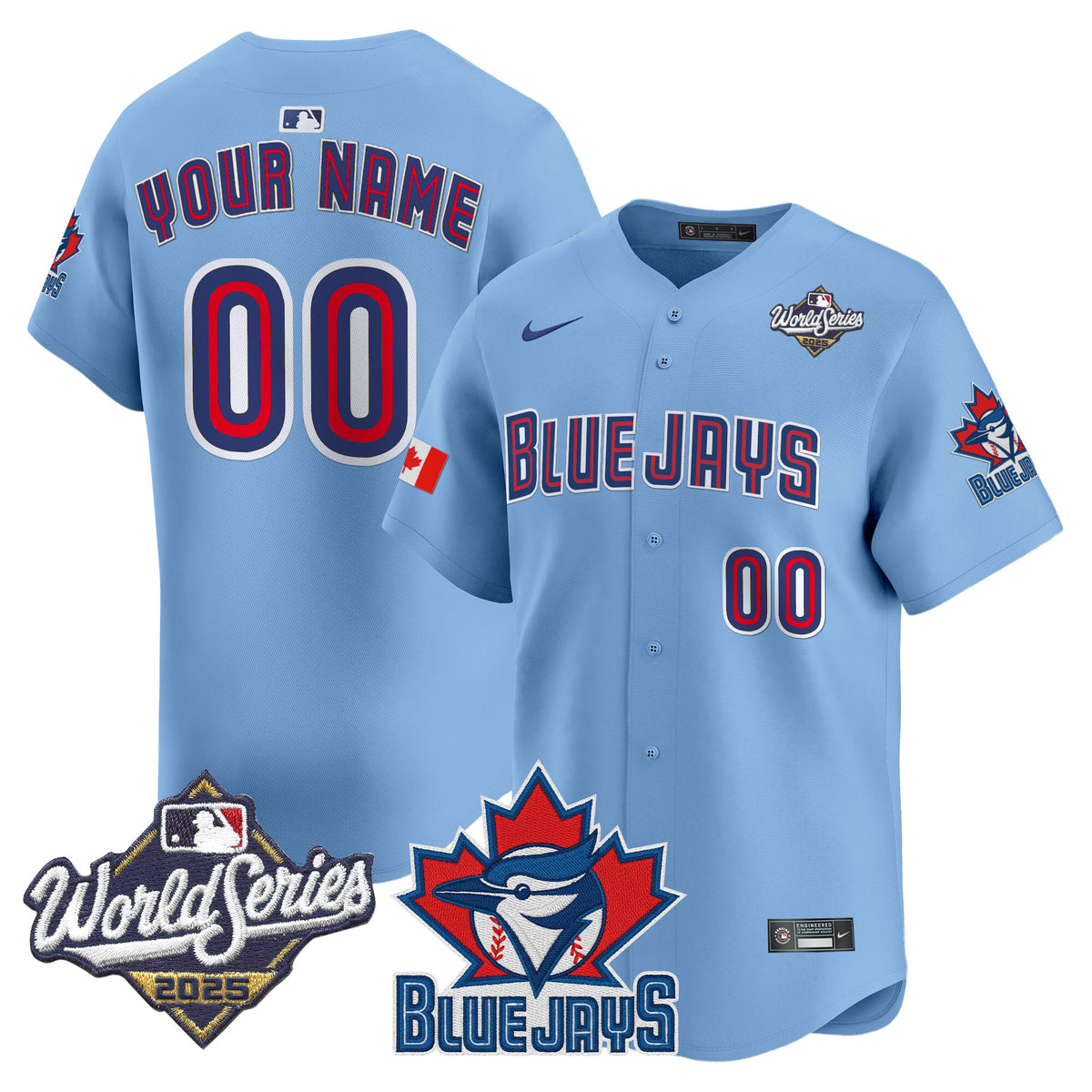 Toronto Blue Jays 2025 World Series Vapor Premier Limited Custom Jersey V3 - All Stitched