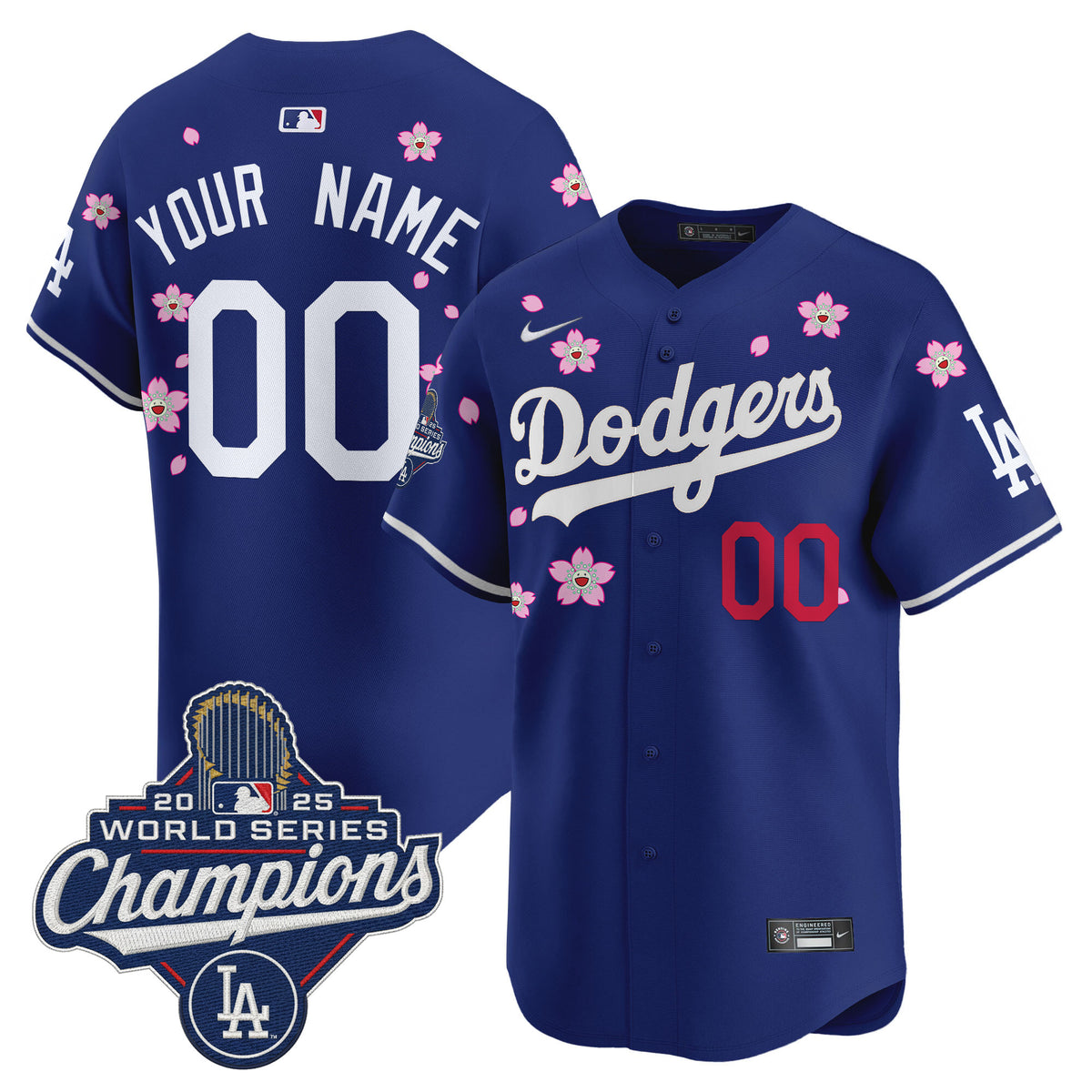 Dodgers 2025 World Series Champions x Tokyo Series Vapor Premier Limited Custom Jersey - Stitched