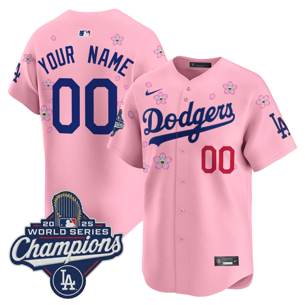Dodgers 2025 World Series Champions x Tokyo Series Vapor Premier Limited Custom Jersey - Stitched