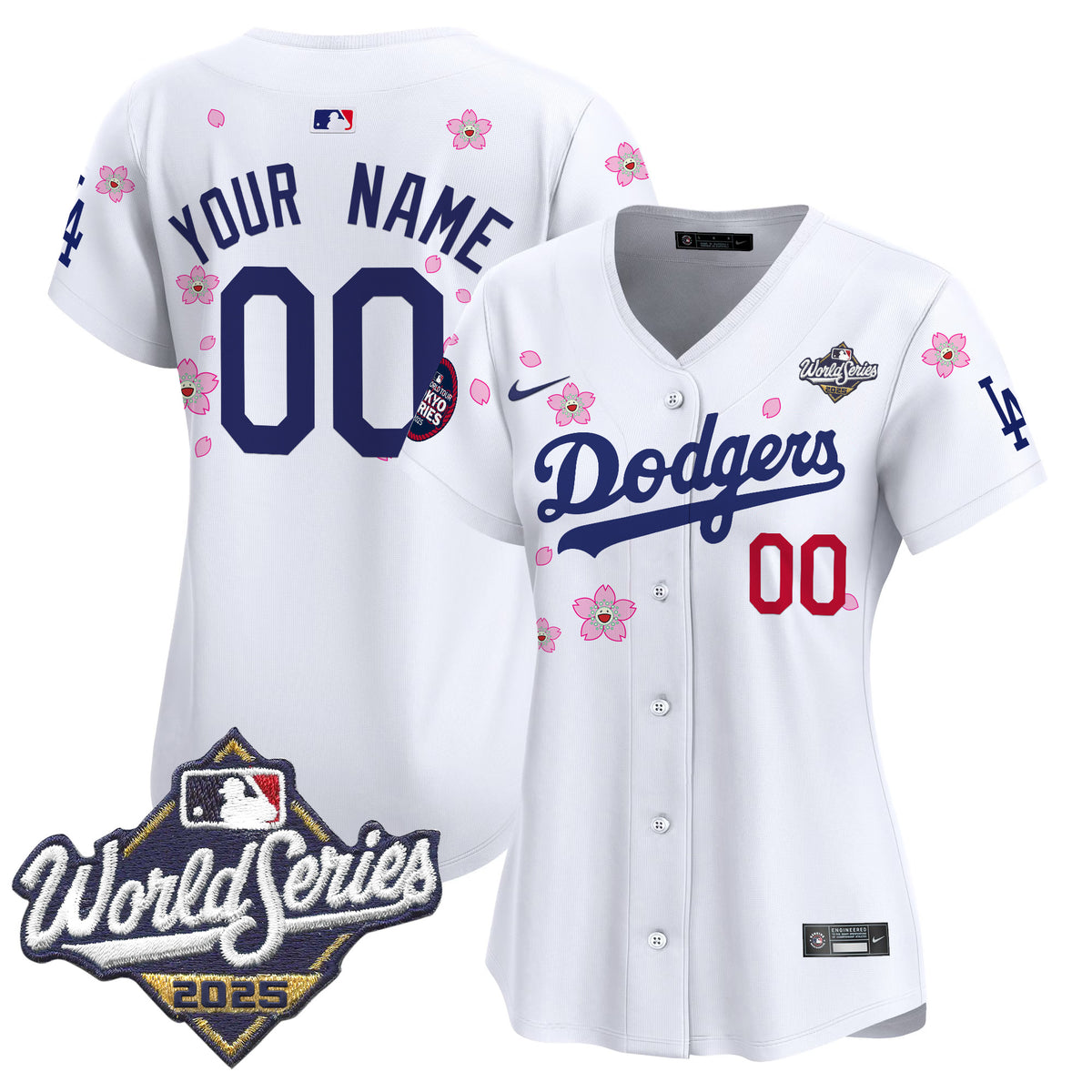 Dodgers 2025 World Series x Tokyo Series Vapor Premier Limited Custom Jersey V2 - Stitched