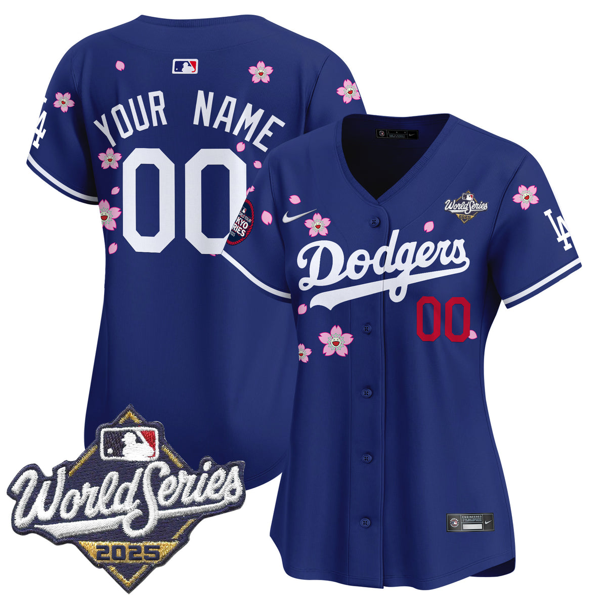Dodgers 2025 World Series x Tokyo Series Vapor Premier Limited Custom Jersey V2 - Stitched