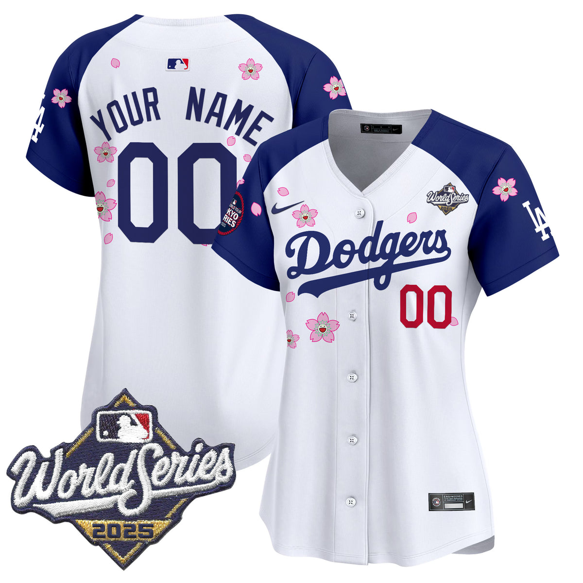 Dodgers 2025 World Series x Tokyo Series Vapor Premier Limited Custom Jersey V2 - Stitched