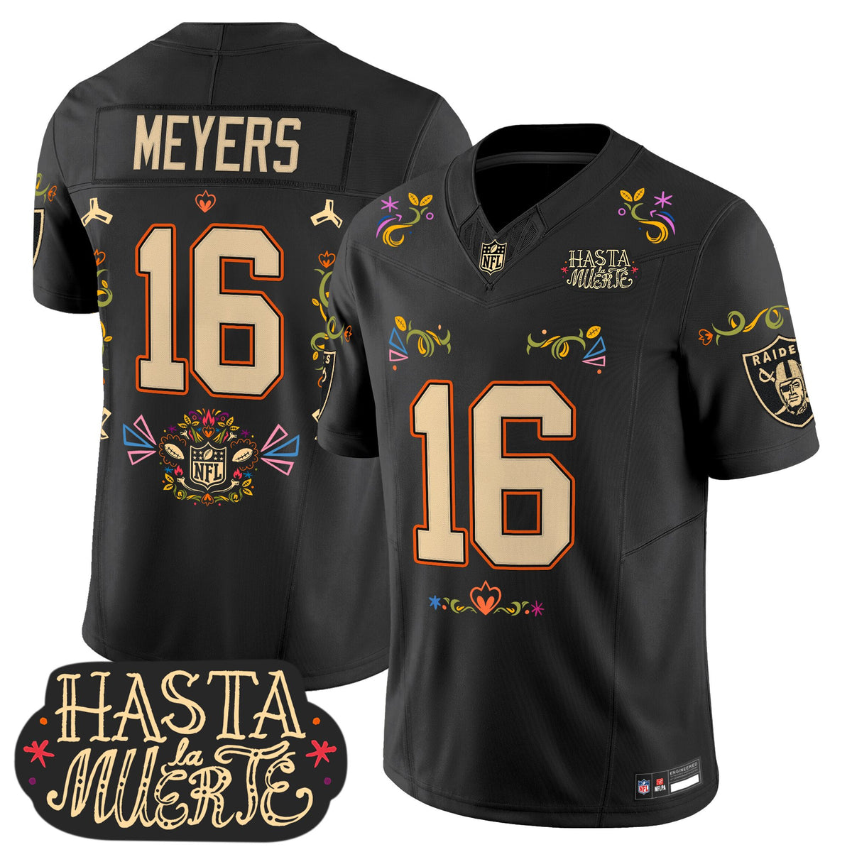 Las Vegas Raiders Mexico 'Hasta la Muerte Edition' Vapor Limited Jersey - All Printed