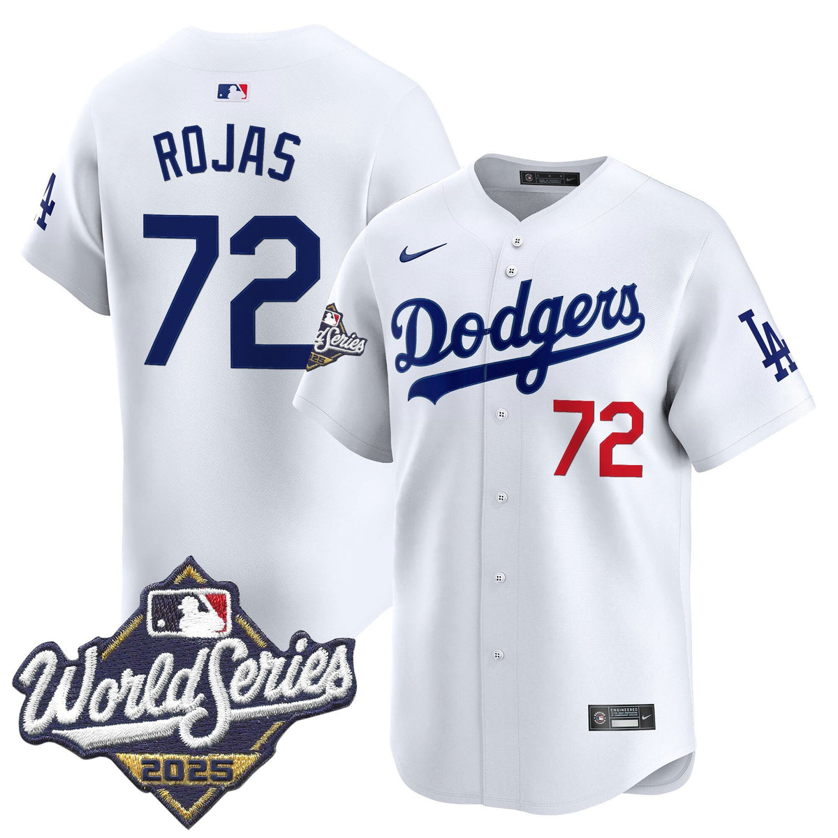Men's #72 Miguel Rojas 2025 World Series Champions Vapor Premier Limited Jersey - All Stitched
