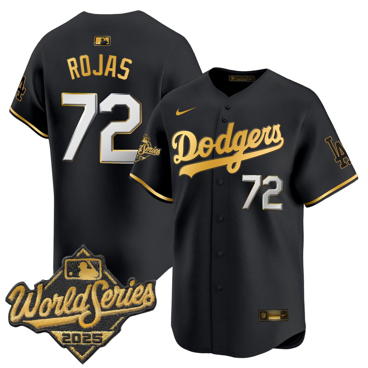 Men's #72 Miguel Rojas 2025 World Series Champions Vapor Premier Limited Jersey - All Stitched