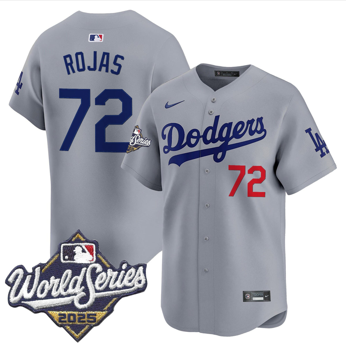 Men's #72 Miguel Rojas 2025 World Series Champions Vapor Premier Limited Jersey - All Stitched