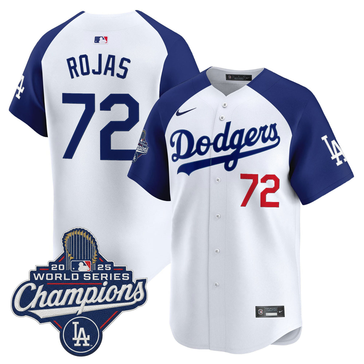 Men's #72 Miguel Rojas 2025 World Series Champions Vapor Premier Limited Jersey - All Stitched