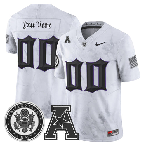 Army Black Knights Honoring 250 Years Of Service And Sacrifice Vapor Limited Custom Jersey - All Stitched