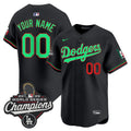 Dodgers Mexico 2025 World Series Champions Vapor Premier Limited Custom Jersey V2 - All Stitched