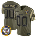 Tampa Bay Buccaneers x U.S. Military Veteran Vapor Limited Custom Jersey - All Stitched