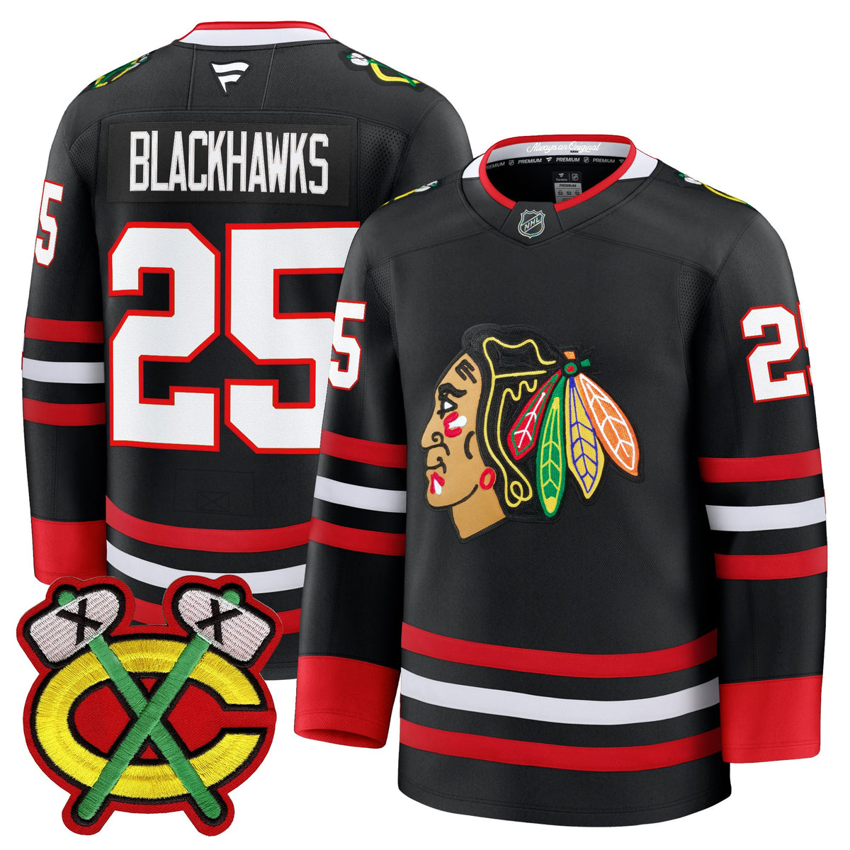 Men's Chicago Blackhawks 2025/26 Premium Jersey - All Stitched
