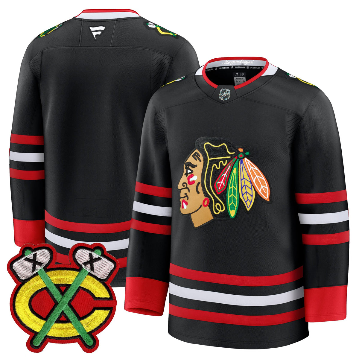 Men's Chicago Blackhawks 2025/26 Premium Jersey - All Stitched