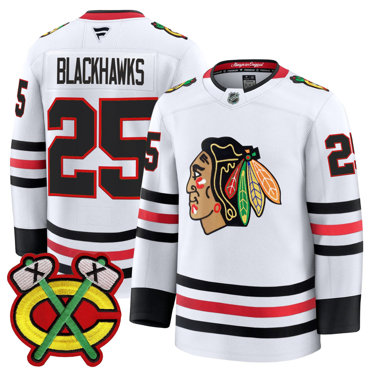 Men's Chicago Blackhawks 2025/26 Premium Jersey - All Stitched