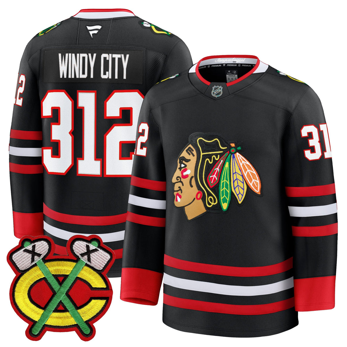 Men's Chicago Blackhawks 2025/26 Premium Jersey - All Stitched